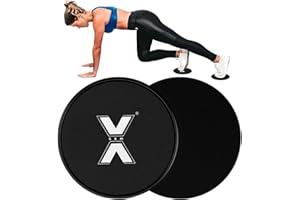 Gemx Core Sliders for Abdominal Exercise | Dual Sided Exercise Sliders Discs Use on Carpet and Hard Floors | Set of 2 Gliding Discs | Lightweight and Perfect Fitness Disc | workout Sliders Disc