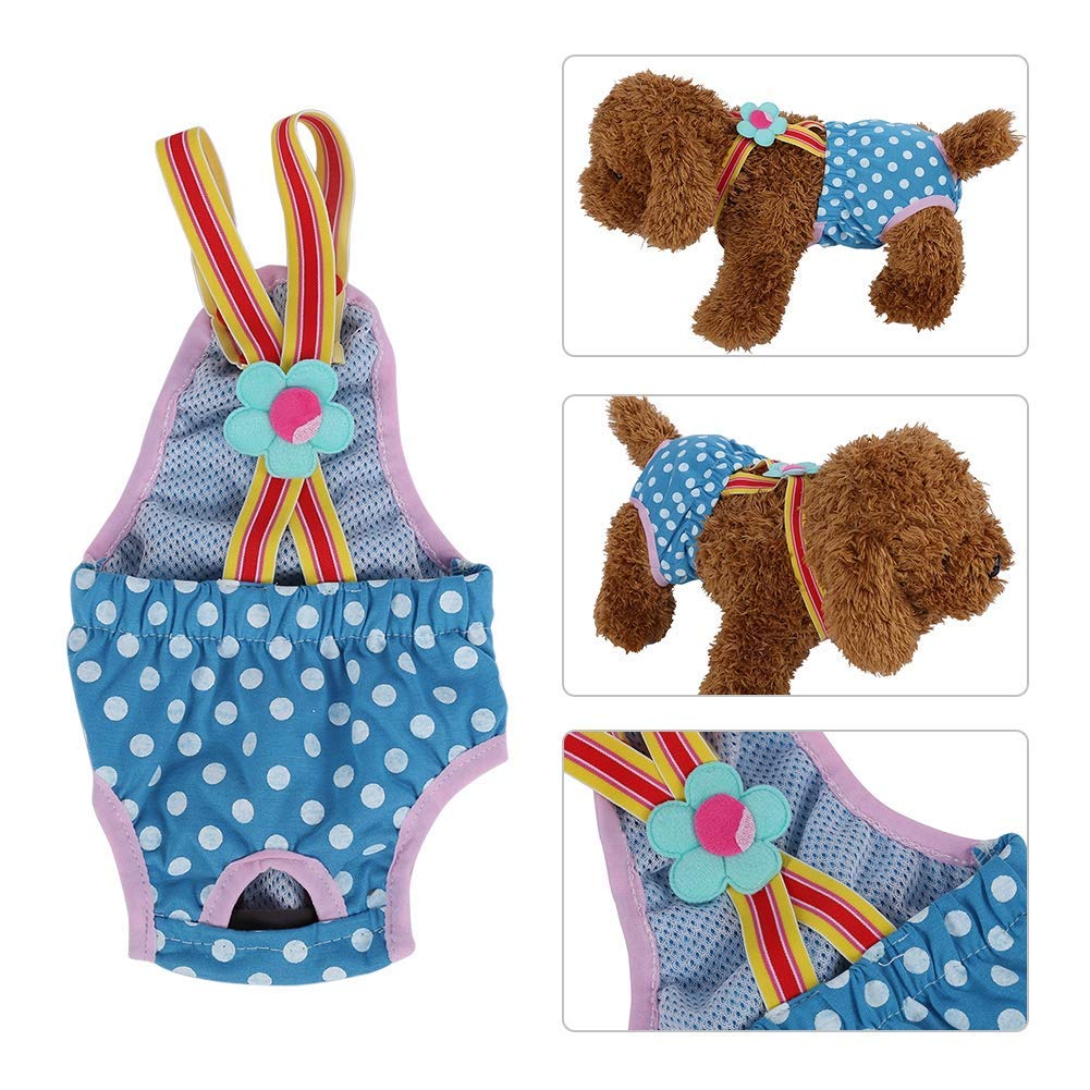 6 Sizes Female Dog Diaper, Washable Dog Sanitary Pants Stylish