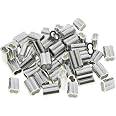 25 Manchons Doubles En Aluminium Pour Câbles 3 Mm - Pour Sertissage, Connexions Solides, Usage Jardinage Ou Bricolage