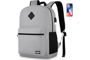 YAMTION Zaino Uomo e Donna 15,6 & 17,3 Pollici,Zaini Scuola Superiore Borse Porta PC