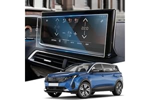 WEIPIN Protector de pantalla de cristal templado para Peugeo-t 3008 5008 GT Line 2021 2022-2024, protector de pantalla de cristal templado para Peugeo-t 5008, accesorio compatible con 9H resistente a