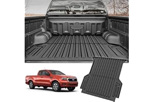 AOMSAZTO Ranger Truck Bed Mat for 2024 2025 Ford Ranger 5 FT - Custom Fit Cargo Liner for Ford Ranger Exterior Accessories All Weather Trunk Mat