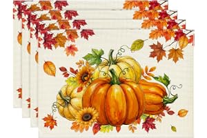 Artoid mode pumpor lönnblad höst bordstabletter 30 x 45 cm set om 4