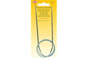 Kleiber + Co. GmbH Circular Knitting Needle, Metal, Gray, 80 cm x 3 mm