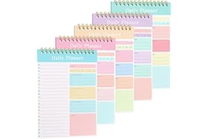 OWill To Do List Planner Giornaliero, 150 Fogli A5 Senza Data Quotidiano da Fare Planner, 13x20 cm, To Do Blocco Note per Elenchi, Note e Liste Della Spesa
