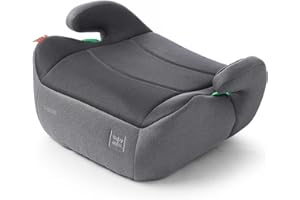 BABYAUTO - Elevador de Coche ELIX Booster: Elevador Ergonómico y Seguro para Niños de 7 a 12 Años – De 125 a 150 cm -I-size - Comodidad y Protección en Cada Viaje - Moon Grey