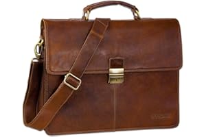 STILORD ''Edward' Sac d'affaires pour hommes 15,6' Porte-documents Serviette en cuir Bandoulière Epaule Femmes Travail Ordinateur portable