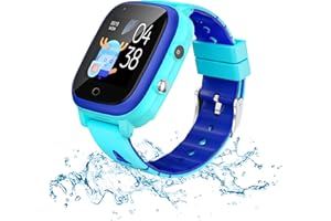 HENGWEIUK Topchances 4G Kids Smartwatch, GPS Kids Smart Watch Phone Video Call Digital Smart Watches Locator Tracker Lost Safe Protection Waterproof WIFI for Girls Boys Christmas New Year Birthday Gifts (Blue)