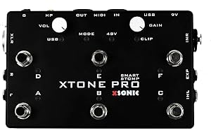 XSONIC Xtone Pro Professionelles mobiles Audio-Interface mit extrem niedriger Latenz, 192 kHz und 114 dB, 2 Eingänge, 3 Ausgänge, EXP-Eingang, unterstützt iOS, Windows, Mac, BIAS FX