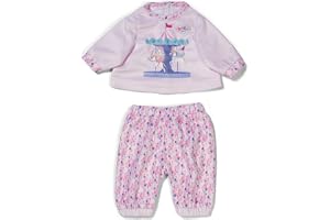 BABY född pyjamas – med långärmad skjorta och färgglada leggings – högkvalitativa dockkläder – docktillbehör för alla dockor