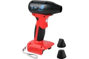 Sarini Sladdlös miniblåsare kompatibel med Milwaukee 18V batteri 130000 RPM Höghastighetsblåsare med 4-hastighetskontroll för träbearbetning