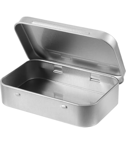 Qianyu Blikdozen met deksel, kleine metalen doos, containers