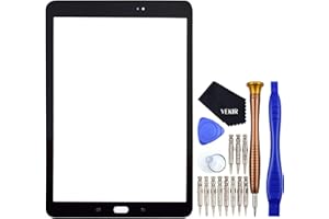 VEKIR Negro SM-T820 Reparación de Cristales de Pantalla reemplazo Compatible con Samsung Galaxy Tab S3 9.7
