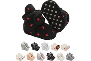 EDOTON Botitas y patucos para bebés, Lindo Dibujos Animados Invierno Animal Calentar Casa Antideslizante Suela Zapatillas Regalo para Bebés de 0 a 18 Meses