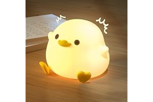 ‎UNEEDE UNEEDE LED Nachtlicht Kinder,Nachtlicht süße Tiere, DoDo Duck Kawaii Silikon Stilllicht Kinder Nachtlicht Dimmbar Touch USB Lampe für Babyzimmer Stillen, Kindergeschenke (baby Benson)
