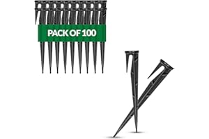 GARDENIX® Pack of 100 WirePEG Securing Pegs for Boundary Wire for Robotic lawnmowers kompatible with Gardena Husqvarna Worx Bosch
