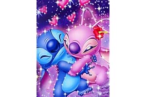 COSTAND 5D DIY Diamond Arts Craft Painting Kits Full Drill, Rhinestone Crystal Embroidery Cross Stitch Canvas Painting Pictures by Numbers for Kids Adults Home Wall Decor - Cartoon Animal, 40x30 cm,008a