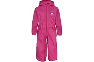 Trespass Bouton Combinaison de Pluie imperméable avec Capuche Enfant