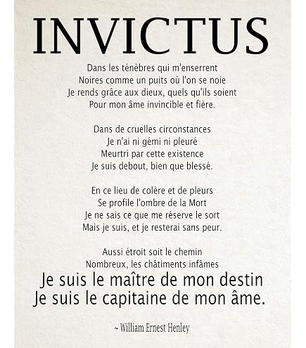 Poster Poesia Se Di Rudyard Kipling In Francese – Stampa Giclée Vintage A2 (41,9x59,4 Cm)