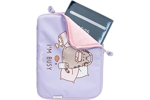 GRUPO ERIK Funda Tablet 10 Pulgadas Universal niña Pusheen - Funda iPad 11 generación, iPad 11, Ordenador… con Bolsillos Interiores │ Accesorios Kawaii