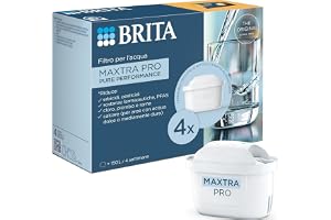 BRITA MAXTRA PRO Allt-i-1-kranvattenfilter 4-pack - Minskar klor, kalk, PFAS och metaller, originalfilter kompatibelt med filtervattenkanna BRITA