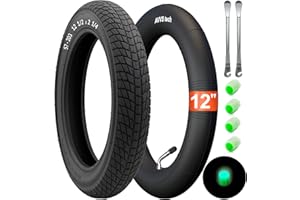 AVVS TECH 12 1/2 x 2 1/4 (57-203) Pneu DIN 57-203 et chambre à air 12" 12 1/2 x 2 1/4 57-203, avec valve coudée en acier inoxydable 45° AV, avec leviers de montage, compatible avec roues de 12" avec pneus DIN