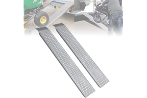 ‎ACXIN ACXIN 2 Stück Auffahrrampe, Max 400 kg Laderampe aus Verzinkter Stahl, Antirutsch Verladerampe Laderampen für Motorrad ATV Quad PKW Auto, 135 x 23 x 4,5 cm
