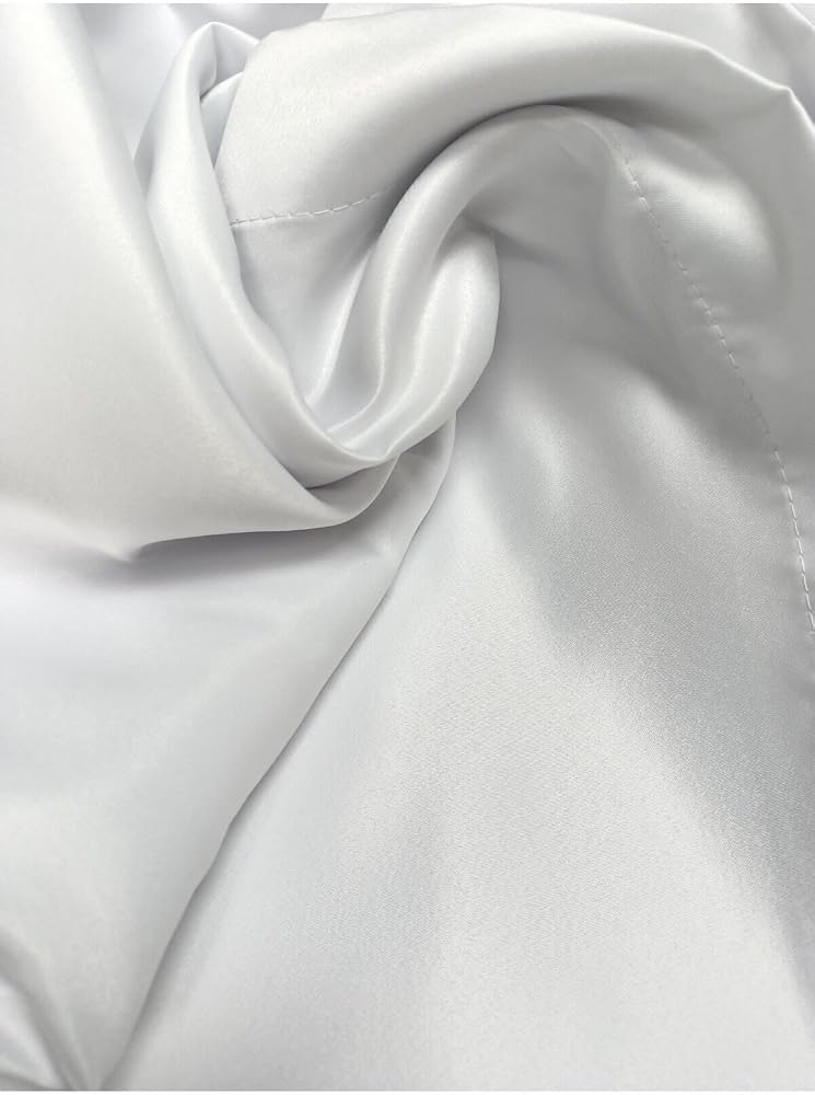 Nivemeshome Saten Güneşlik Perde Beyaz Güneşlik (Premium Kumaş Versiyon) Beyaz 300 X 240
