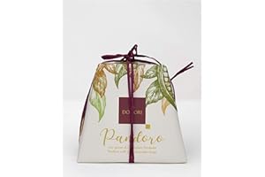 DOMORI Pandoro con Gocce di Cioccolato Fondente, Sfornato in Italia, 1 Kg