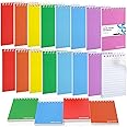 Koogel Small Pocket Notebook, 50 Sheets/20 Pads Spiral Memo Pads Ruled 7.6 x 12.7cm (3"x5") Lined Pocket Notepads with Durable Covers for Office School Memo Tactical Steno Pads