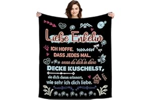 ACAROMAY Original Geschenk Liebe Enkelin Ich Hoffe Dass Jedes Mal Wenn Du Dich In Diese Decke Kuschelst Sie Dich Daran Erinnert Wie Sehr Ich Dich Liebe Kuscheldecke Dekoratives Enkeltochter (Liebe Enkelin-B)