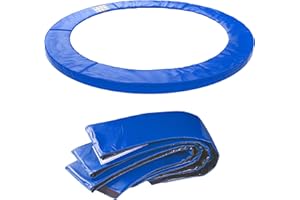 ‎KINETIC SPORTS Kinetic Sports Trampolin Randabdeckung Ø 183/244/275/305/335/366/427/490 cm - Reißfest & UV-resistent, 15 mm EPE-Schaumstoff, Ersatz Federabdeckung Randschutz Rahmenpolster für Gartentrampoline