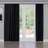 Gauze Fabric Design Blackout Siyah Karartma &Ouml;zellikli Fon Perde 200 x 250
