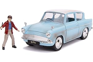Jada - Harry Potter - Voiture Ford Anglia 1959 - Echelle 1/24ème - 1 figurine HP incluse - 253185000