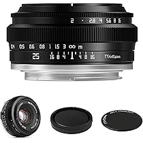 TTArtisan 25mm F2 Wide-Angle APS-C Camera Lens Large Aperture