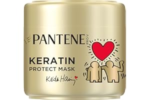 Pantene Pro-V x Keith Haring Art Collection Repair & Protect Keratin Protect Masque Capillaire 300ml Cheveux Secs et Abîmés, Aide à Réparer 6 Mois de Dommages, en 1 Application