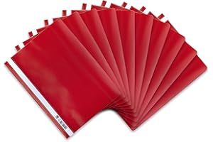 ‎OXFORD Oxford Schnellhefter A4, aus Kunststoff, rot, 10 Stück