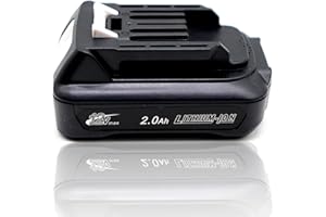 FengWings® BL1021B BL1016 akumulator 12 V 2 Ah, zamiennik do akumulatora Makita 12 V CXT DF031D DF331D CP100DZ TD110D JR104D JV101D CG100 CG100D UB100DZ