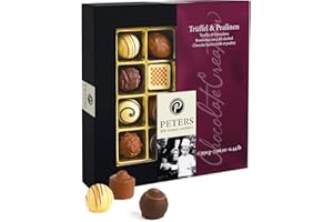 ‎PETERS MIT GENUSS VERFÜHRT Peters Mit Genuss verführt | Trüffel & Pralinen | Mit Alkohol | Zartschmelzende Pralinés | Geschenkidee | Schokolade | Geschenk | Pralinenschachtel | Made in Germany | 200g