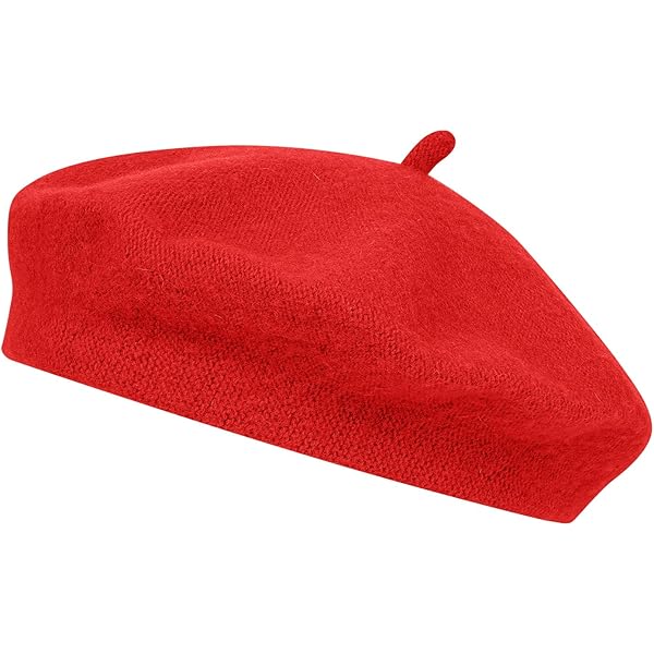 Breiter Woolmark® Baskenmuts voor dames, wollen muts