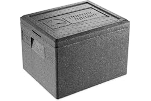 thermohauser Caja térmica EPP GN 1/2 con tapa – 19 litros de volumen – 39 x 33 x 28 cm