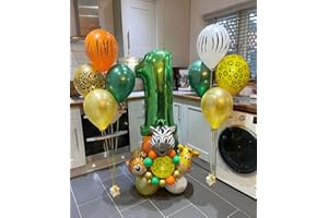 Jwssor Jungle 1st Birthday,Wild One Birthday Decoration,Jungle Balloons 1st Birthday,One Balloons,Giraffe Balloons