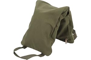 Focket Yoga Sandsack - Ungefüllt Mit 2 Griffen, Reißverschluss, Wasserdichter Sack - Verstellbar für Gewichte und Widerstandstraining - Canvas Sandsäcke