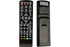 LEYF Télécommande Universelle 7en1 Compatible pour Décodeur TNT DVB-T Strong, Engel, Metronic, Strom, LiveTNT, Xoro