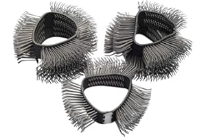 Hazet 9033-6-02/5 Lot de 5 Bandes de brossage à crins recourbés/Grosse 23 mm