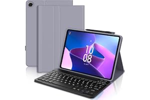 SENGBIRCH Custodia con Tastiera per Lenovo Tab M10 Plus (3rd Generazione) 10.6" 2022, Cover con Tastiera Layout Italiano Rimovibile Magnetica Wireless Bluetooth per Lenovo M10 Plus, Viola