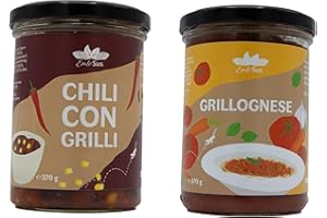 ‎ENTOSUS EntoSus – Gourmet Duo – Zwei köstliche Soßen auf Basis essbarer Insekten. Das Probier-Set beinhaltet 1x Chili Con Grilli und 1x Grillognese im Glas á 370g. nachhaltig und proteinreich