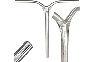 Fantic26 Autocollant + Ethic DTC Dryade V2 en aluminium pour trottinette Stunt IHC Bar Park Trick Scooter Guidon de rechange (62 cm argent)