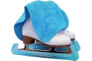 LIUHUO Ensemble de Serviettes de Protection pour Patins à Glace et protège-Patins Souples pour Patinage Artistique