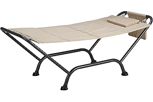 LINEA GARDEN FRIEND Garden Friend a1220302, Hängematte mit Ständer Malediven, Beige